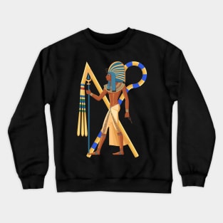 Vintage Retro God Ra, The Creator God of Ancient Egypt Crewneck Sweatshirt